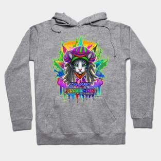 Puurrfect Groovy! PawsitiveVibes. Hoodie